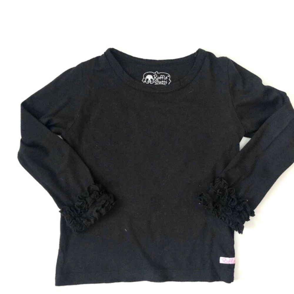 Black RUFFLE BUTTS Tee Shirt 3T